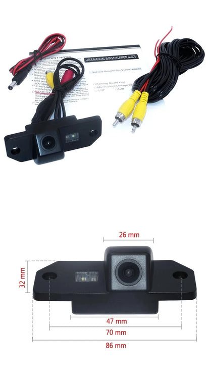 LED License Bracket Light Reverse Camera for Ford Focus C-Max (2003–2007)