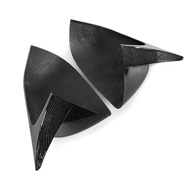 2 x Carbon Fiber Side Mirror Covers for 2020-2024 Tesla Model Y