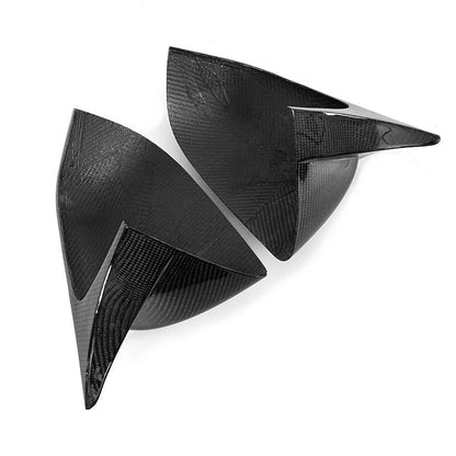 2 x Carbon Fiber Side Mirror Covers for 2020-2024 Tesla Model Y