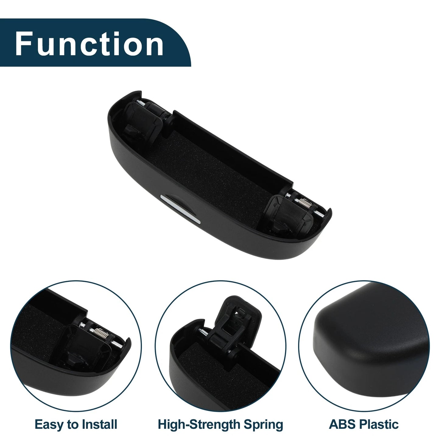 Sunglasses Case for Toyota Corolla E210 (2019-2024) Black 1 Set