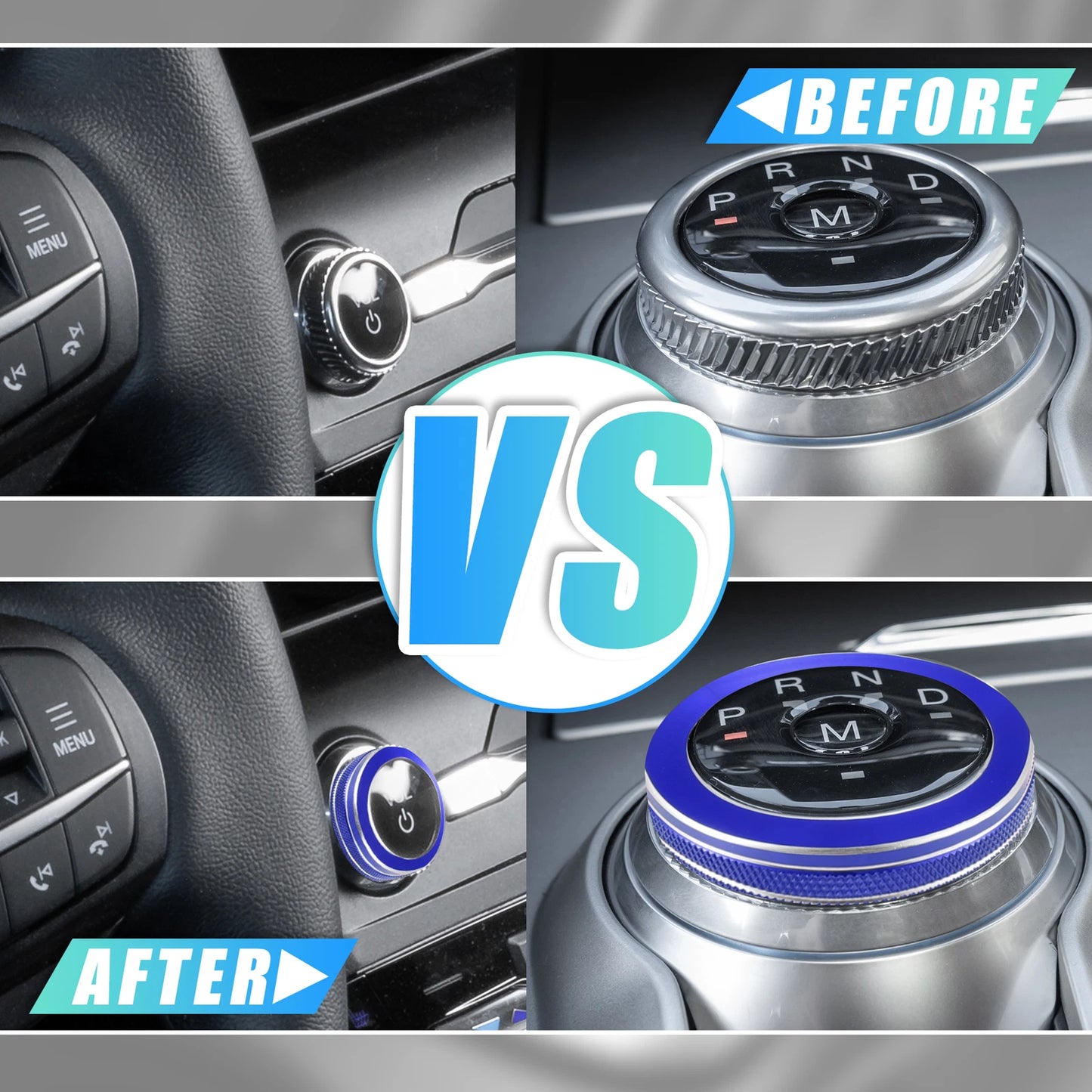2 x Mode Switch Knob Covers for Ford Explorer (2011-2023)