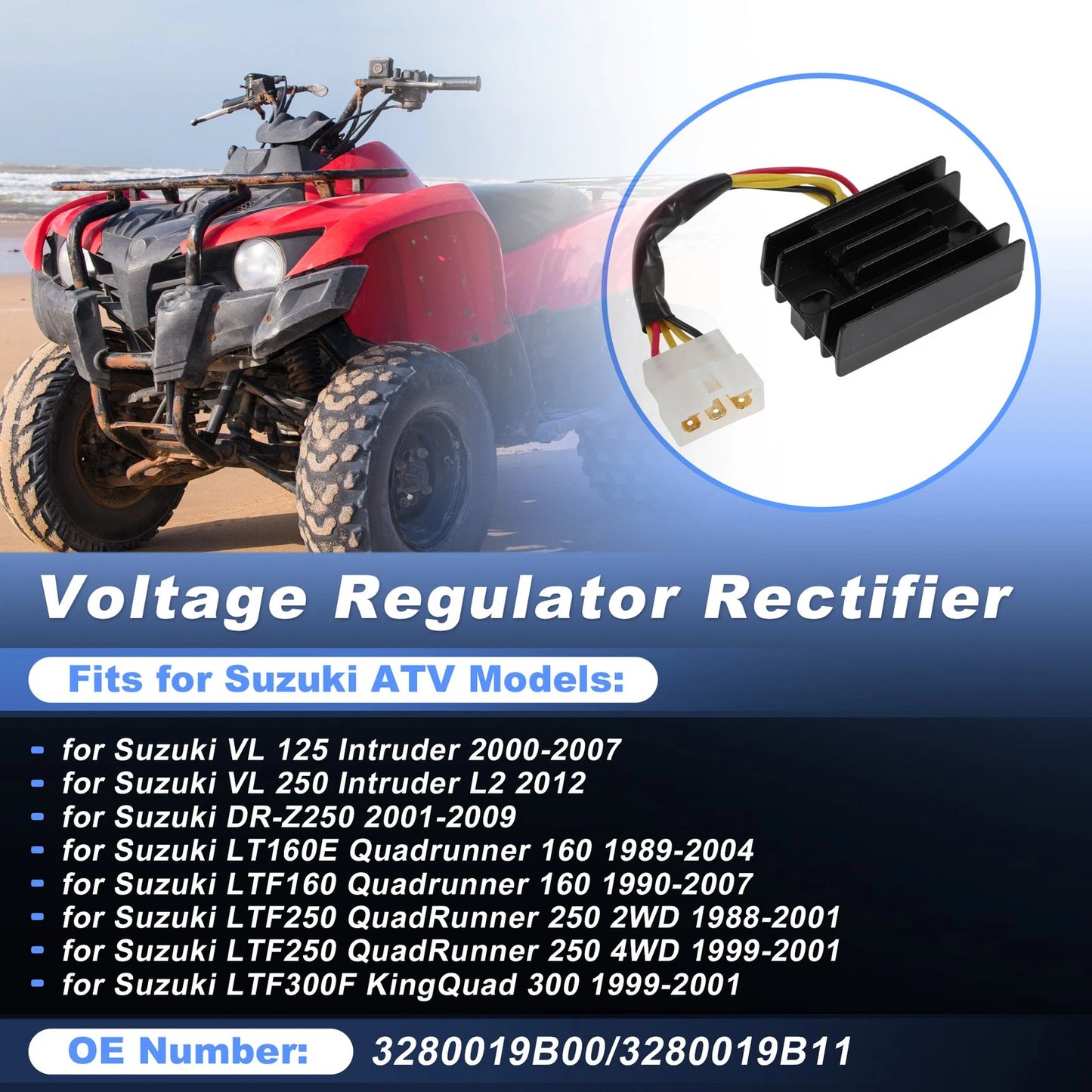 Voltage Regulator Rectifier for Suzuki LTF300F KingQuad (1999-2001)