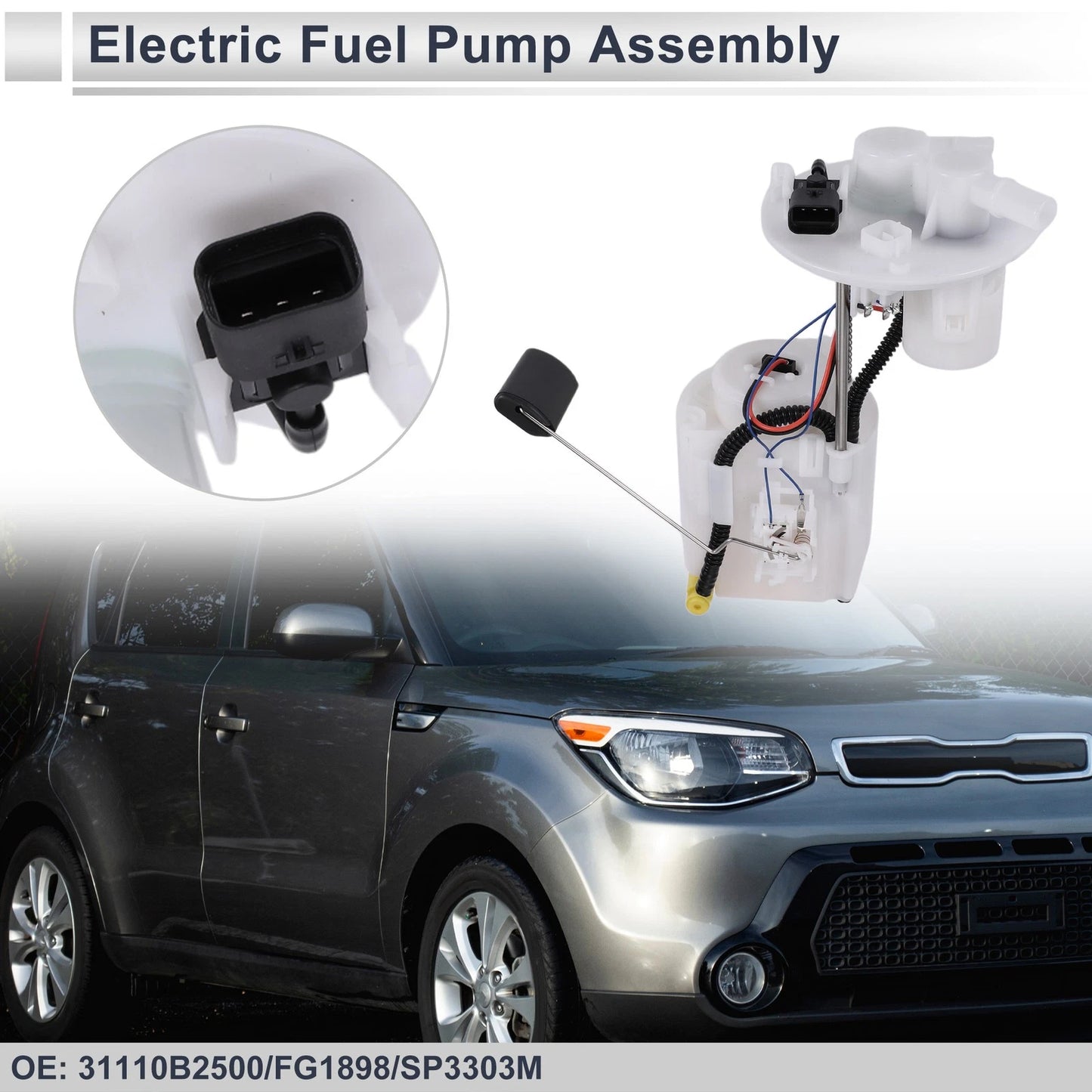 Fuel Pump Assembly for Kia Soul 2014-2015 L4 1.6L 2.0L Gas Hatchback