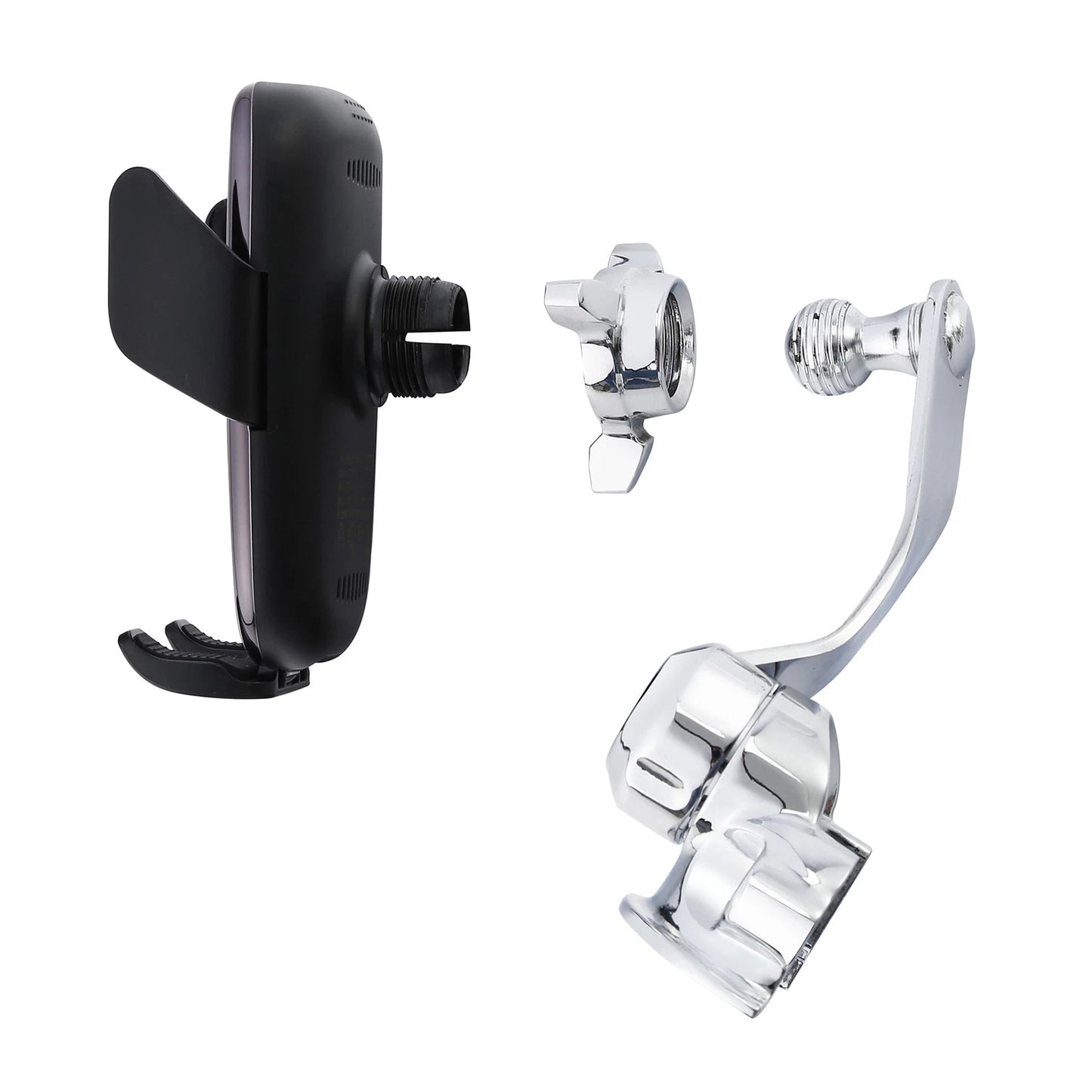 1'' Handlebar Phone Holder Automatic Clamping Charger for Harley Touring Dyna