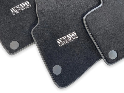 Floor Mats for Mercedes Benz ER56 Design Logo Leather Rounds (1980-2019)