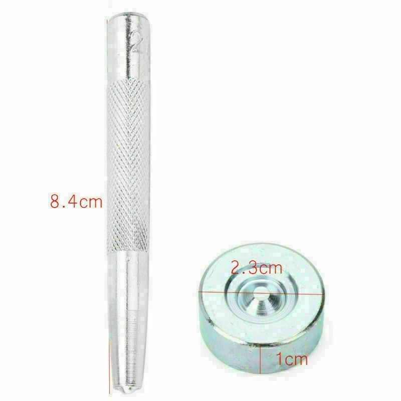 DIY Leather PVC Die Punch Hole Snap Fastener Tool for Crafting Projects