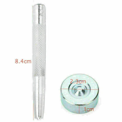 DIY Leather PVC Die Punch Hole Snap Fastener Tool for Crafting Projects