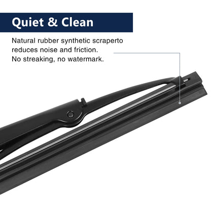 Rear Windshield Wiper Blade Arm Set 11 Inch for Jeep Compass (2006-2016)