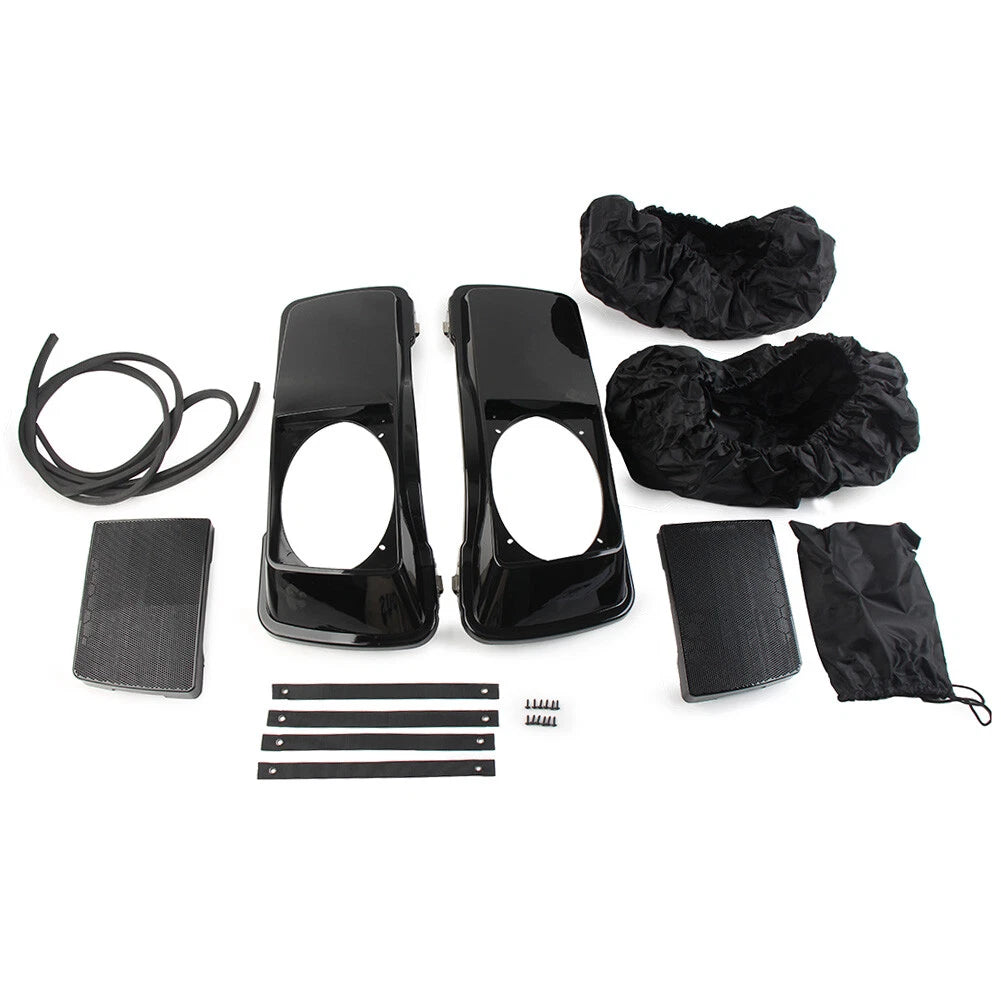 6x9" Saddlebag Speaker Lids for Harley Electra Street Road Glide (1994-2013) Pair