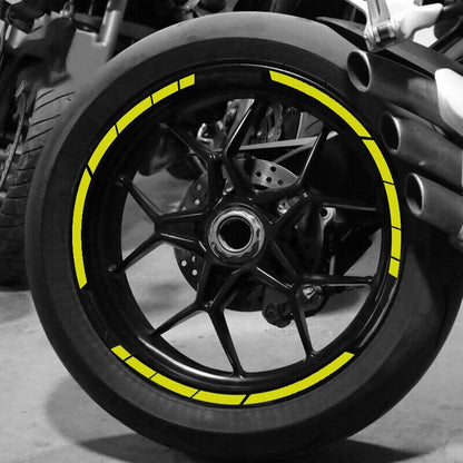 Reflective Motorcycle Wheel Sticker Rim Stripe Tape for Various Models