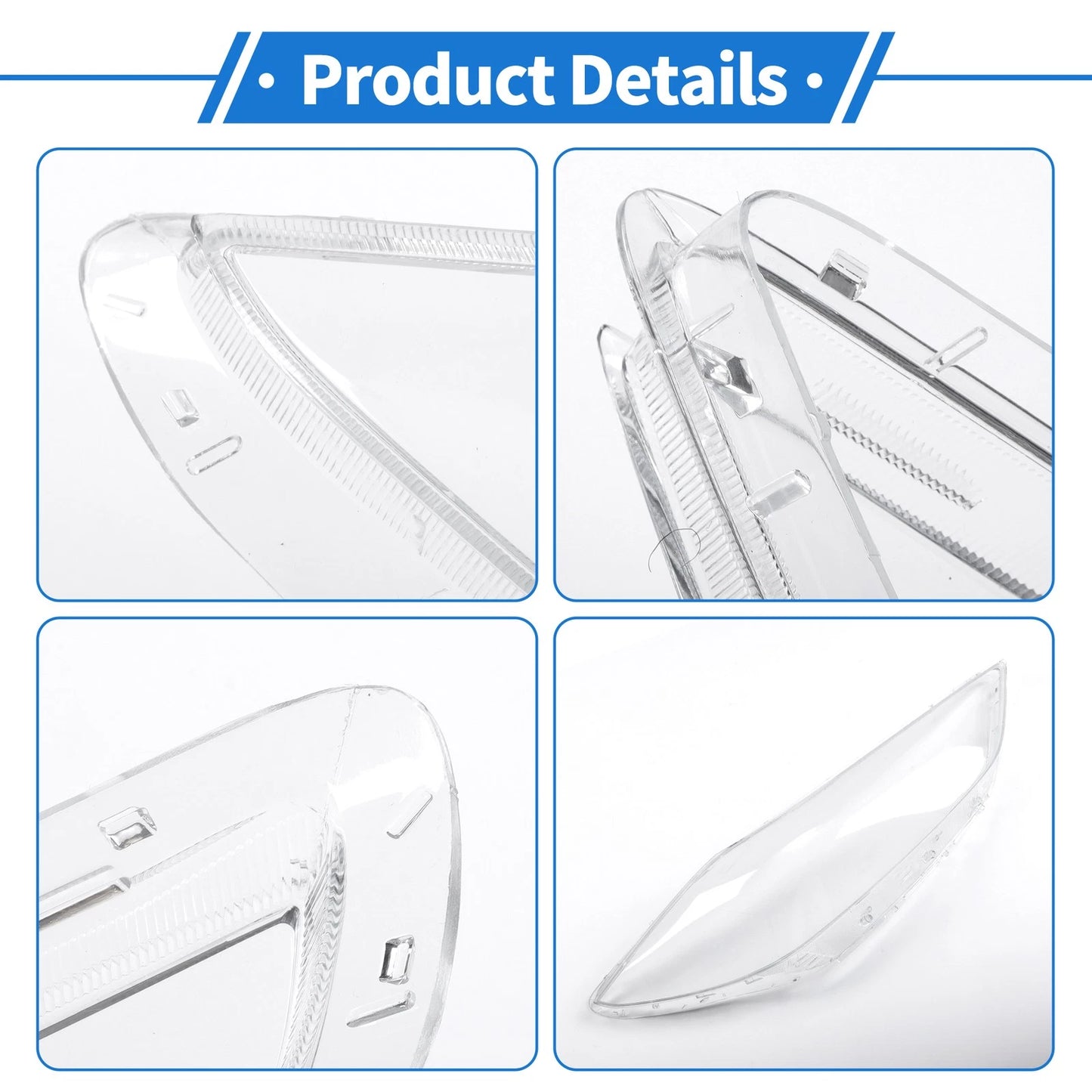 Car Front Right Headlight Lens Cover for Hyundai Elantra (2017-2018)