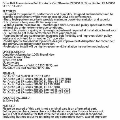 Timing Belt for Arctic Cat ZR6000 (2016-2023)