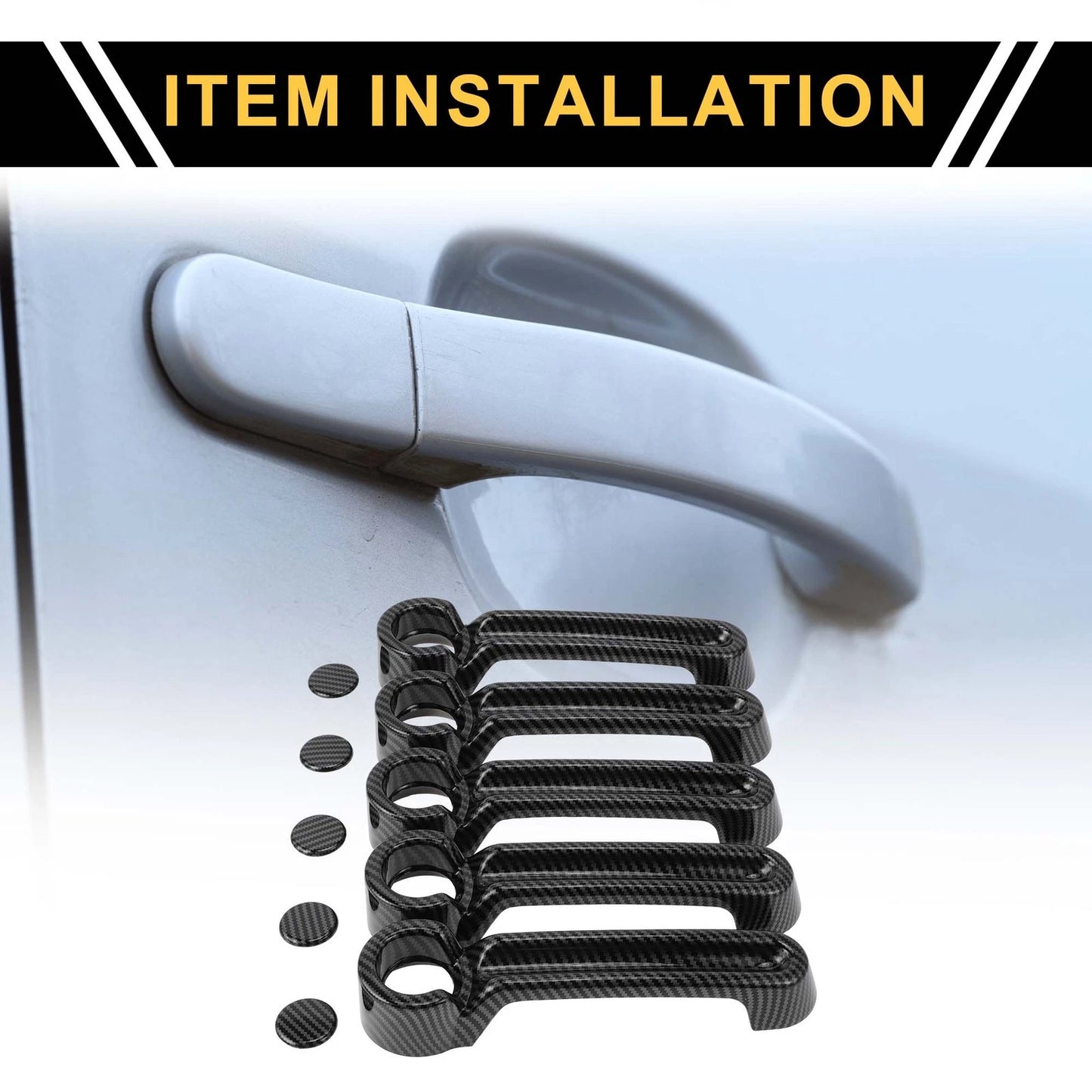 Exterior Door Handle Cover Set for Jeep Wrangler JK JKU (2007-2018)