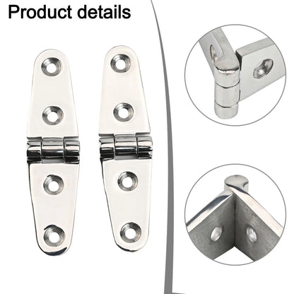 Folding Cabin Hatch Door Hinges for Boats/Trucks, 316 Stainless Steel