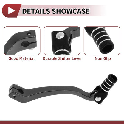 Folding Gear Shifter Lever Titanium Tone Black for Kayo T6