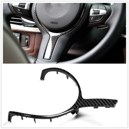 Carbon Fiber Steering Wheel Trim for BMW Various (2013-2019)