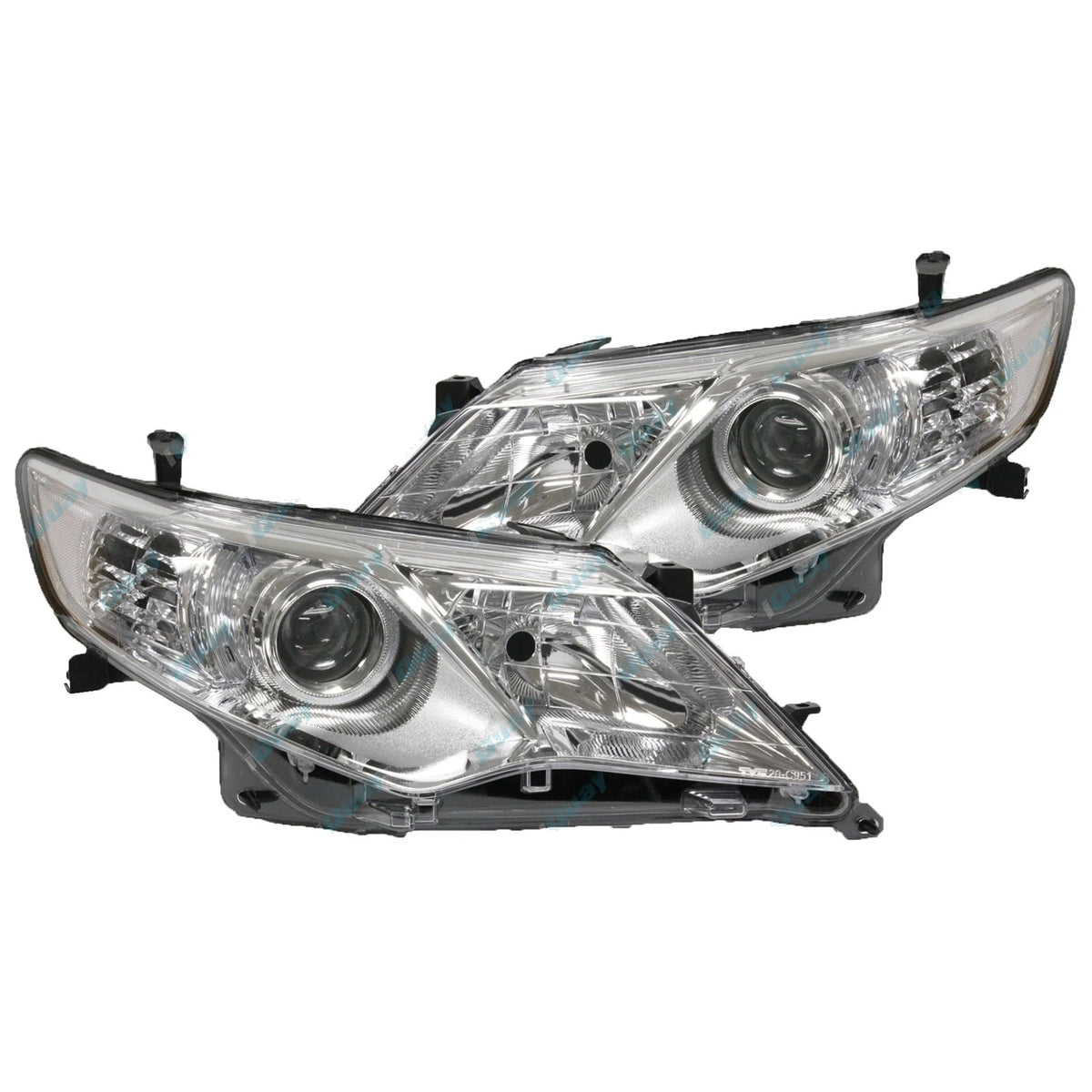 Chrome Headlights Pair for Toyota Camry ASV50 Altise/Atara (2011-2015)