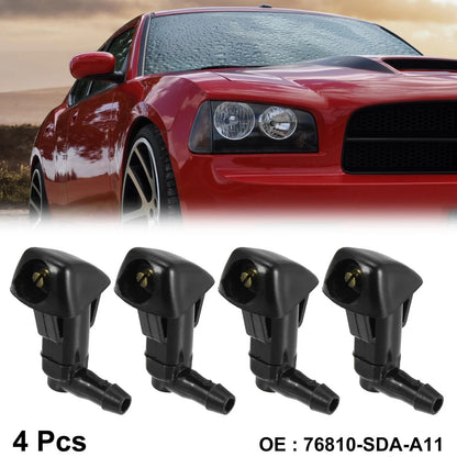 4pcs Windshield Wiper Washer Nozzles for Honda Civic (2006-2011)