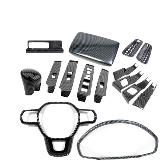 15PCS / ABS Carbon Fiber Kit Trim for Honda Civic Sedan (2022–2024)
