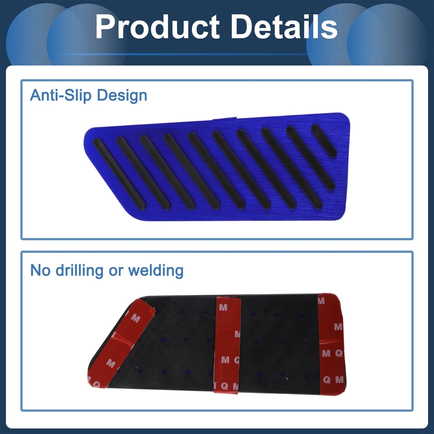 Footrest Pedal Pad Cover for Honda CR-V 2017-2024 Blue