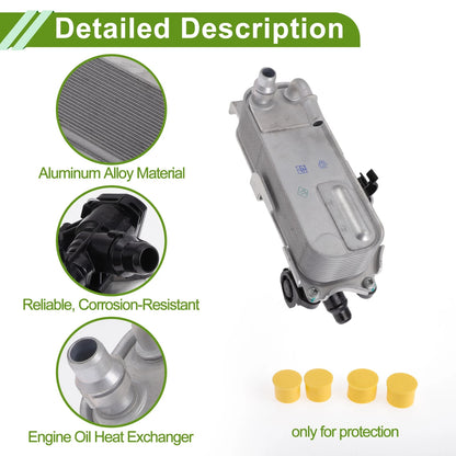 Engine Oil Cooler for BMW 320i XDrive 2013-2018 1 x Trans Cooler