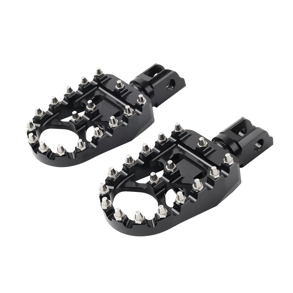 Black Front FootPeg Rider Pedal for Harley FXBB FXLR FXLRS FXLRST FXST FLSB FXBR (2018-2023)