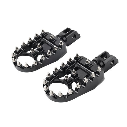 Black Front FootPeg Rider Pedal for Harley FXBB FXLR FXLRS FXLRST FXST FLSB FXBR (2018-2023)