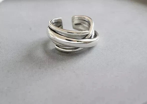 925 Sterling Silver Adjustable Ring Thumb Ring for Jewelry