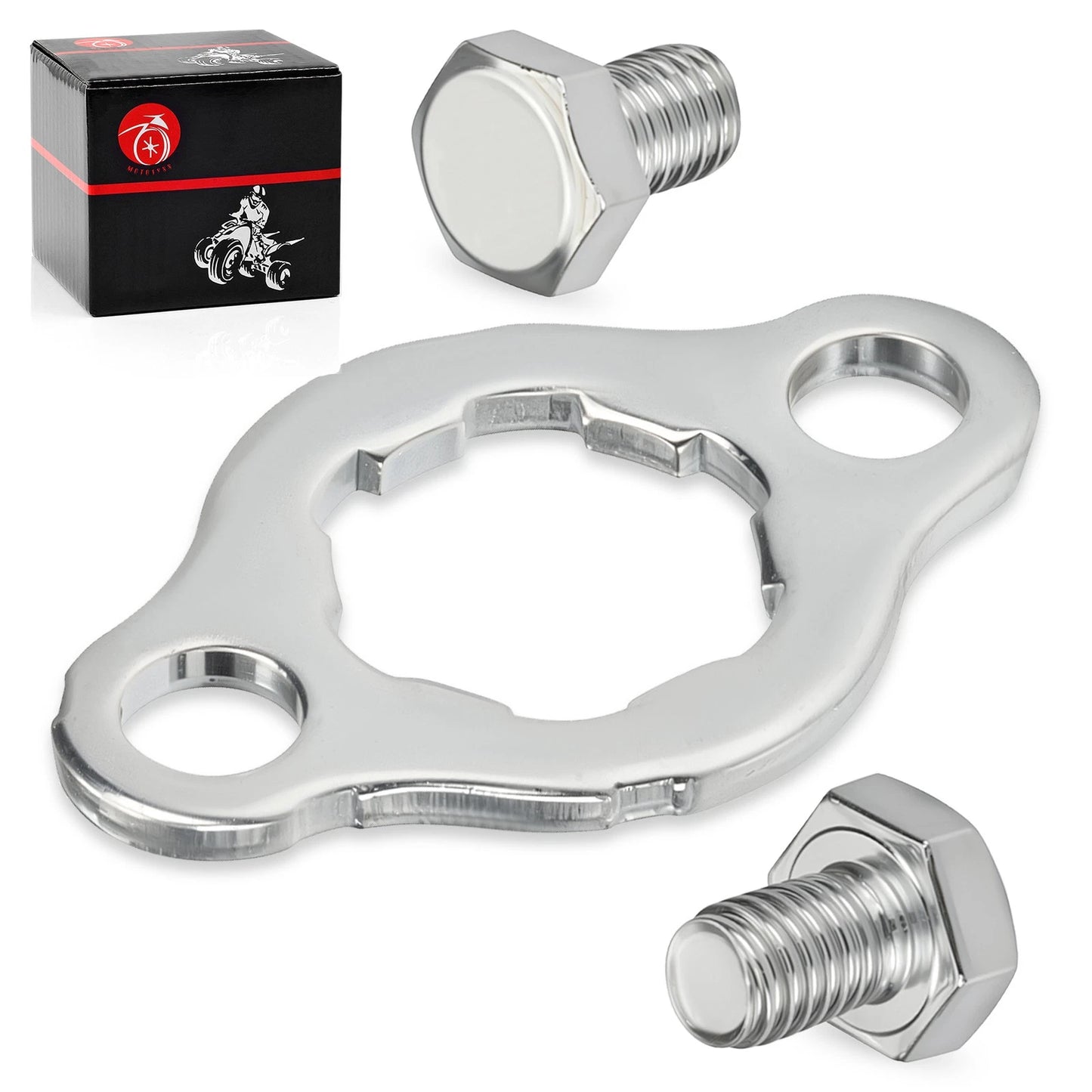 Engine Front Sprocket Retainer Plate w/ Bolt for Honda CT70/C70/C70K/C70M/CL70