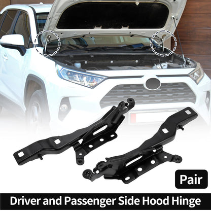 Hood Hinges for Ford F-150 2015-2020 Front Bonnet Bracket 2 x Covers