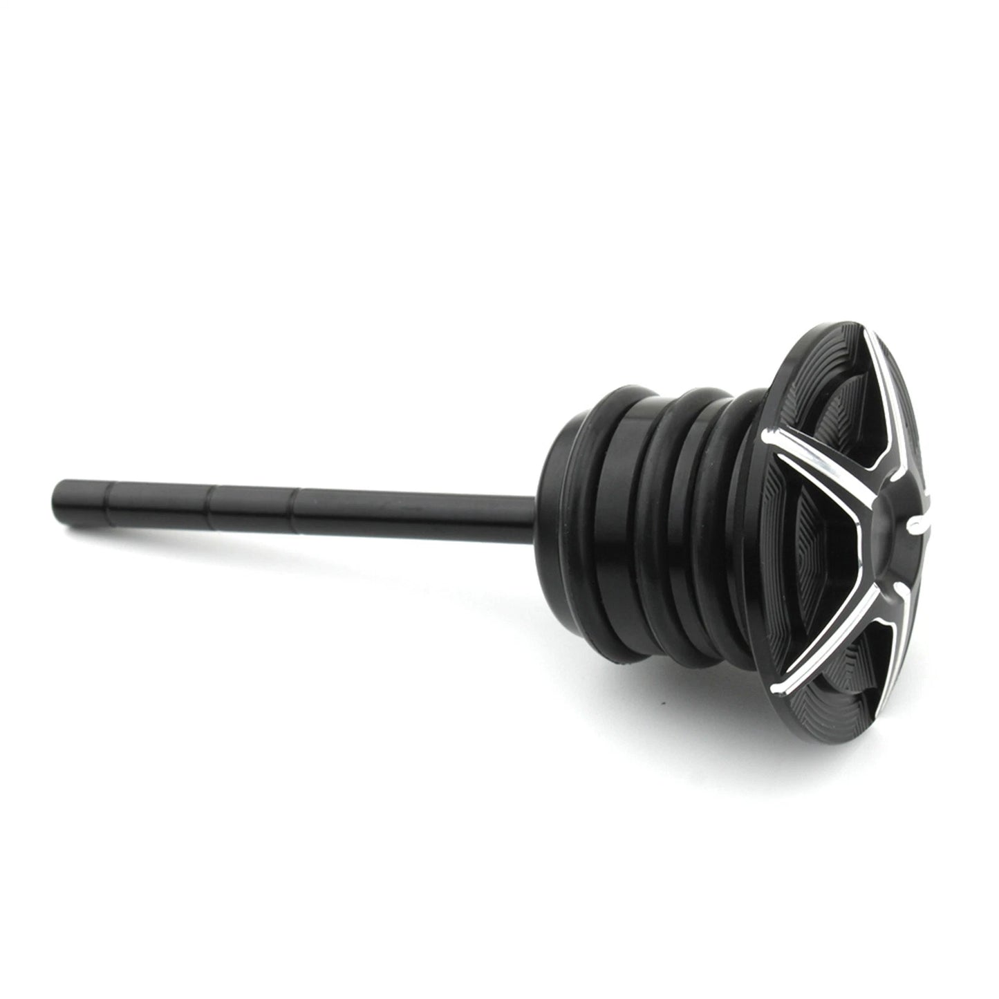 Transmission Oil Dipstick Fill Plug for Harley Softail  1 x Black