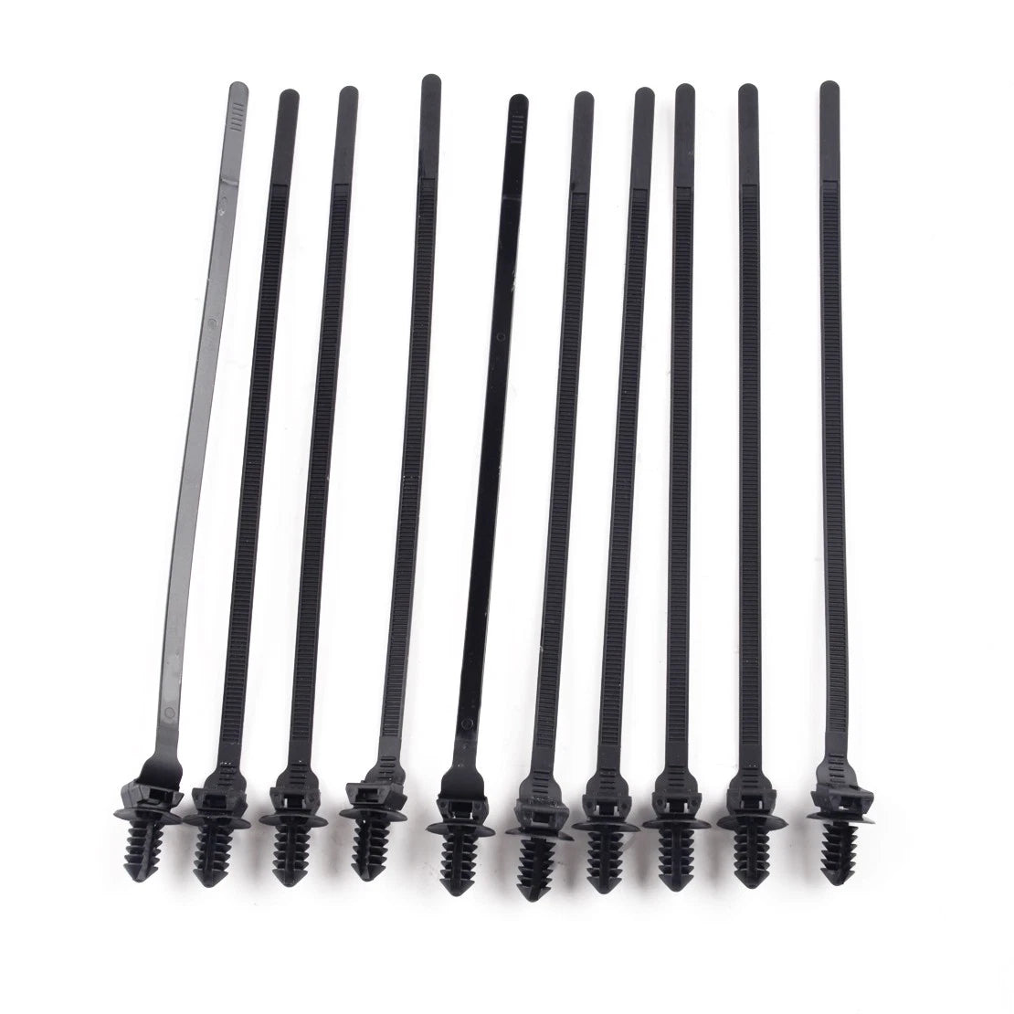 100x Push Clips Zip Straps Cable Fasteners for Various Applications