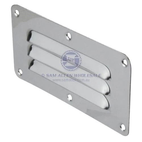 Stainless Steel Surface Mount Louvre Vent for Boat/Caravan/Camper 127x65mm