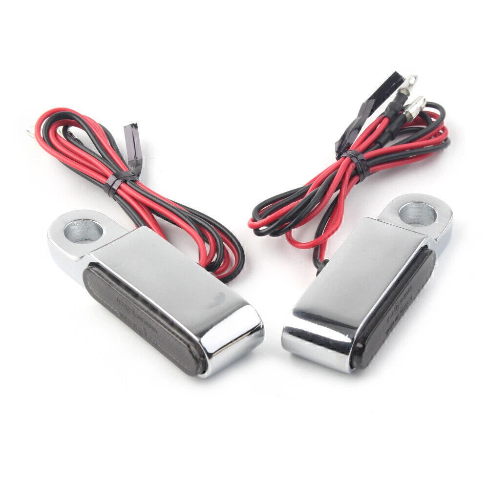 2 x Mini LED Turn Signal Amber Blinker Lights for Motorcycle (No Year Specified)