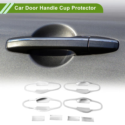 8 x Chrome Door Handle Cup Protectors for Toyota RAV4 (2013-2018)