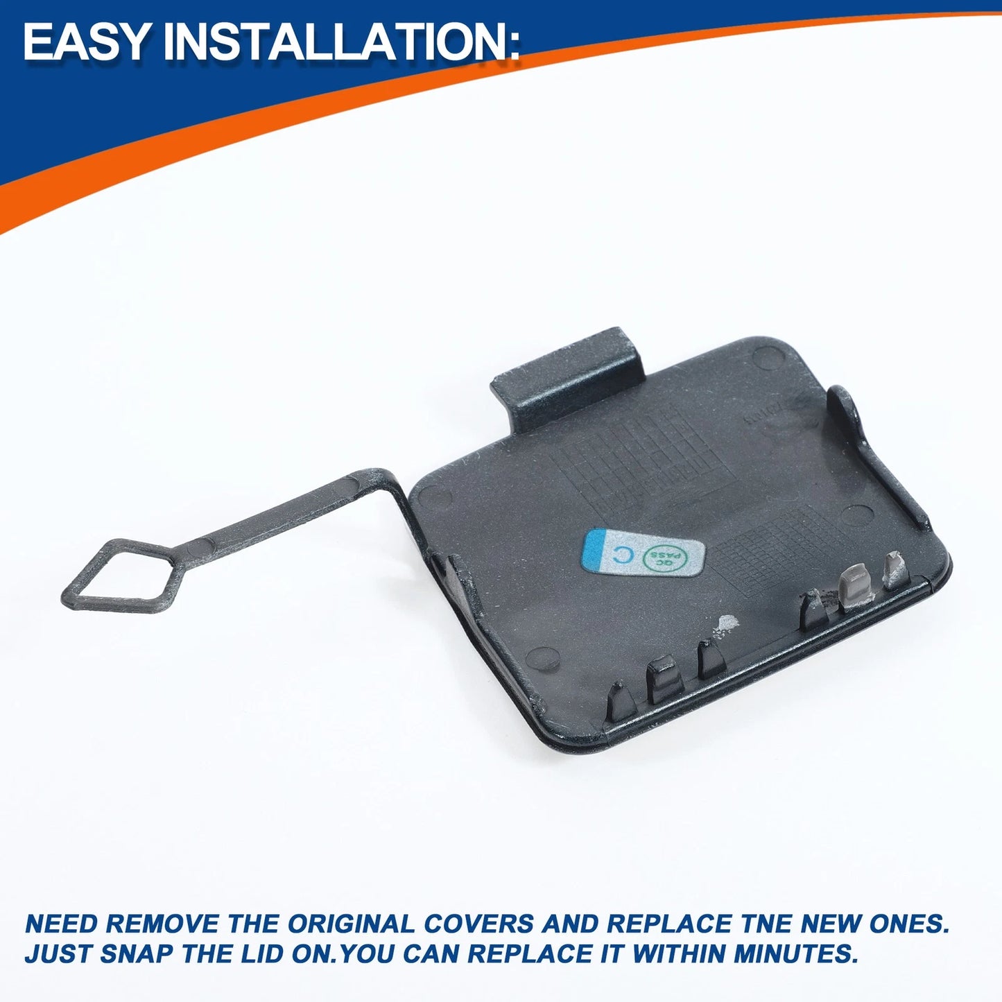 Front Car Bumper Tow Hook Cover for BMW 1 Series (2011-2019) - Dark Blue