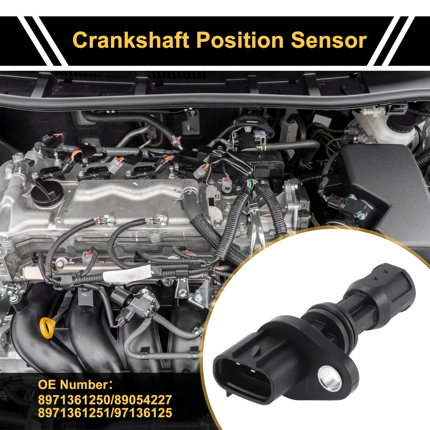 Crankshaft Position Sensor for ISUZU Trooper III 3.0 DTI (1998-2004)