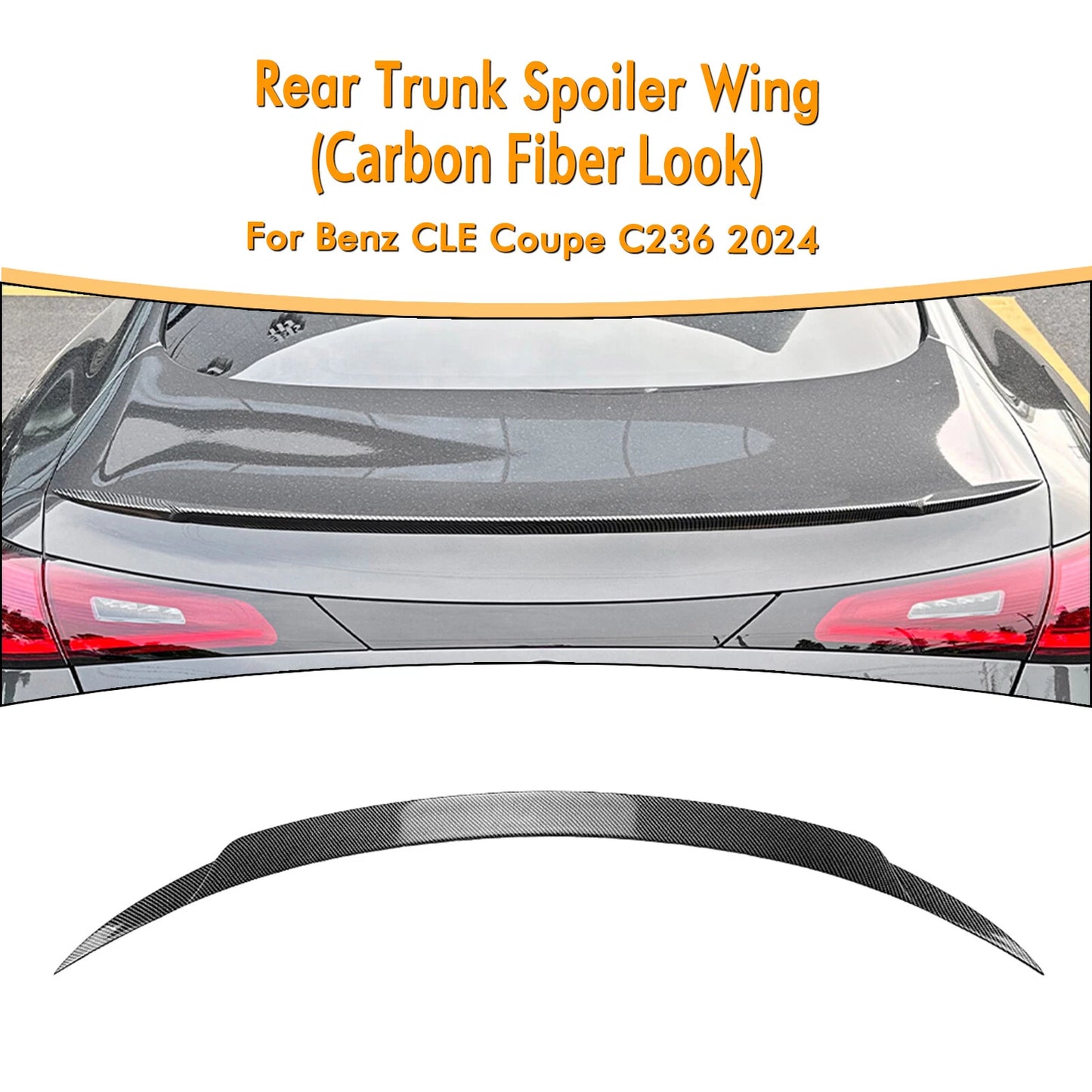 Rear Boot Spoiler Lip for Benz CLE Coupe C236 (2024-2026)