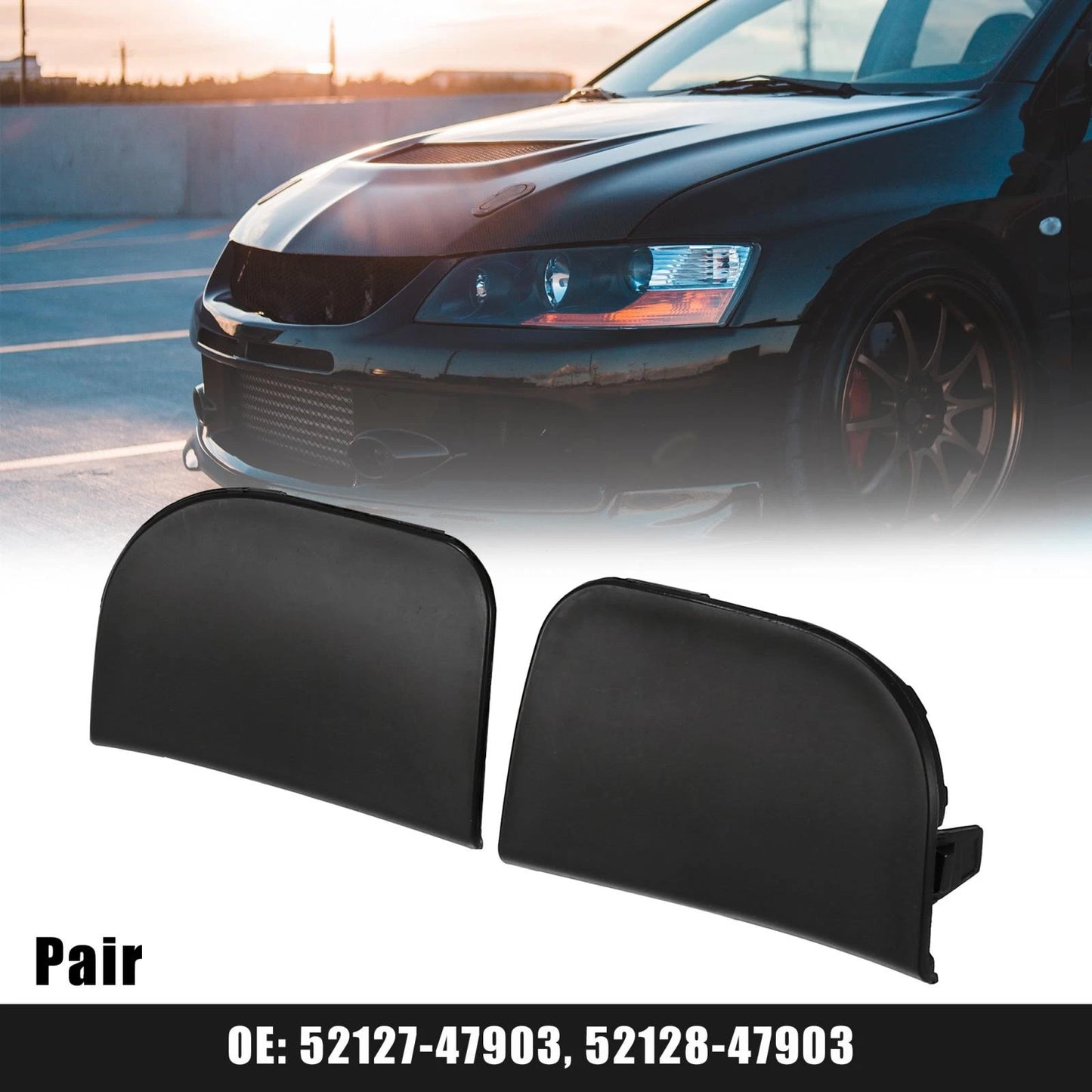 Front Bumper Tow Hook Cover for Toyota Prius (2012-2015)