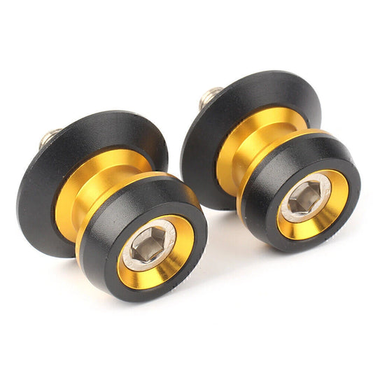 10mm Swing Arm Spool Stand Screw Sliders for Yamaha Gold