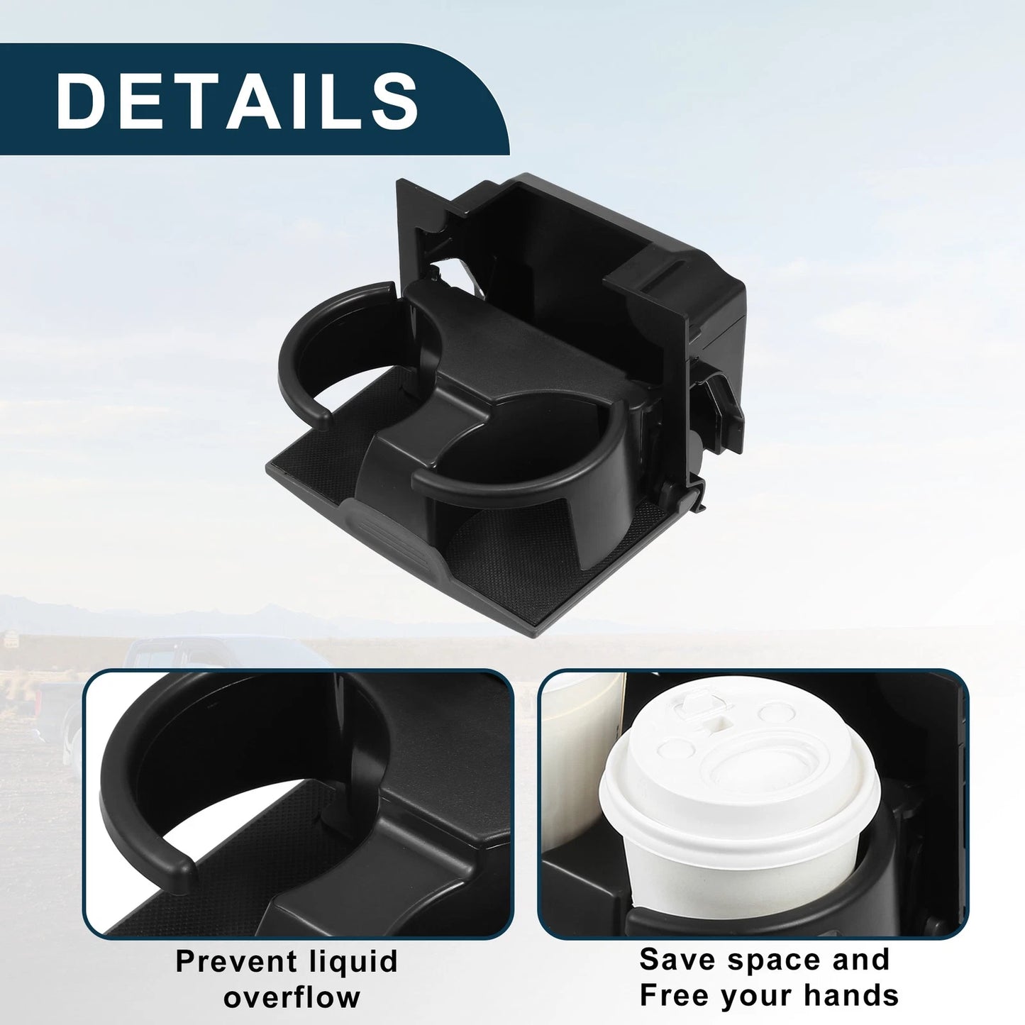 Cup Holder for Nissan Frontier 2006-2021 Gray