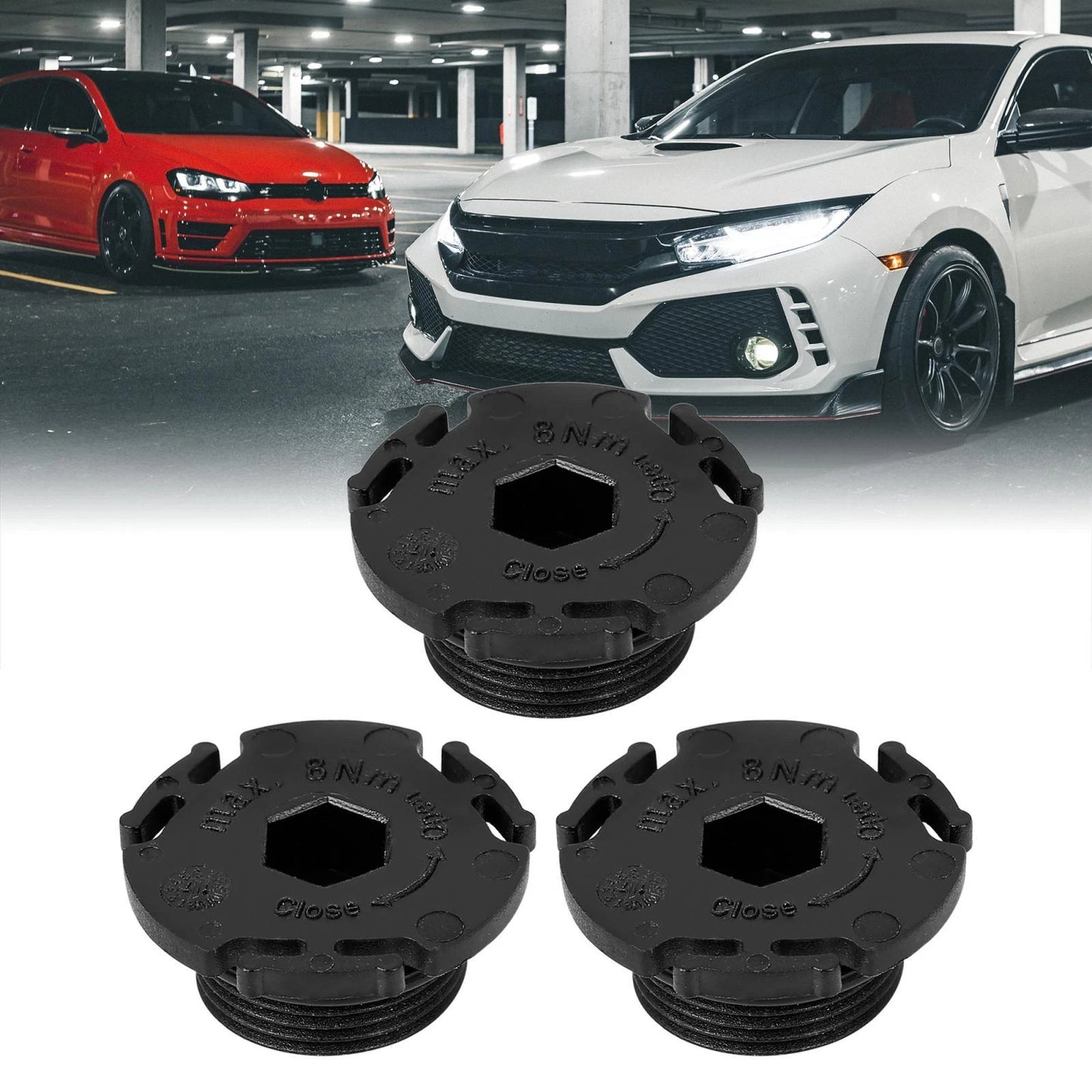 3 x Car Engine Oil Drain Plugs for BMW 320i E84 E89 F07N F10 F11 (2007-2019)