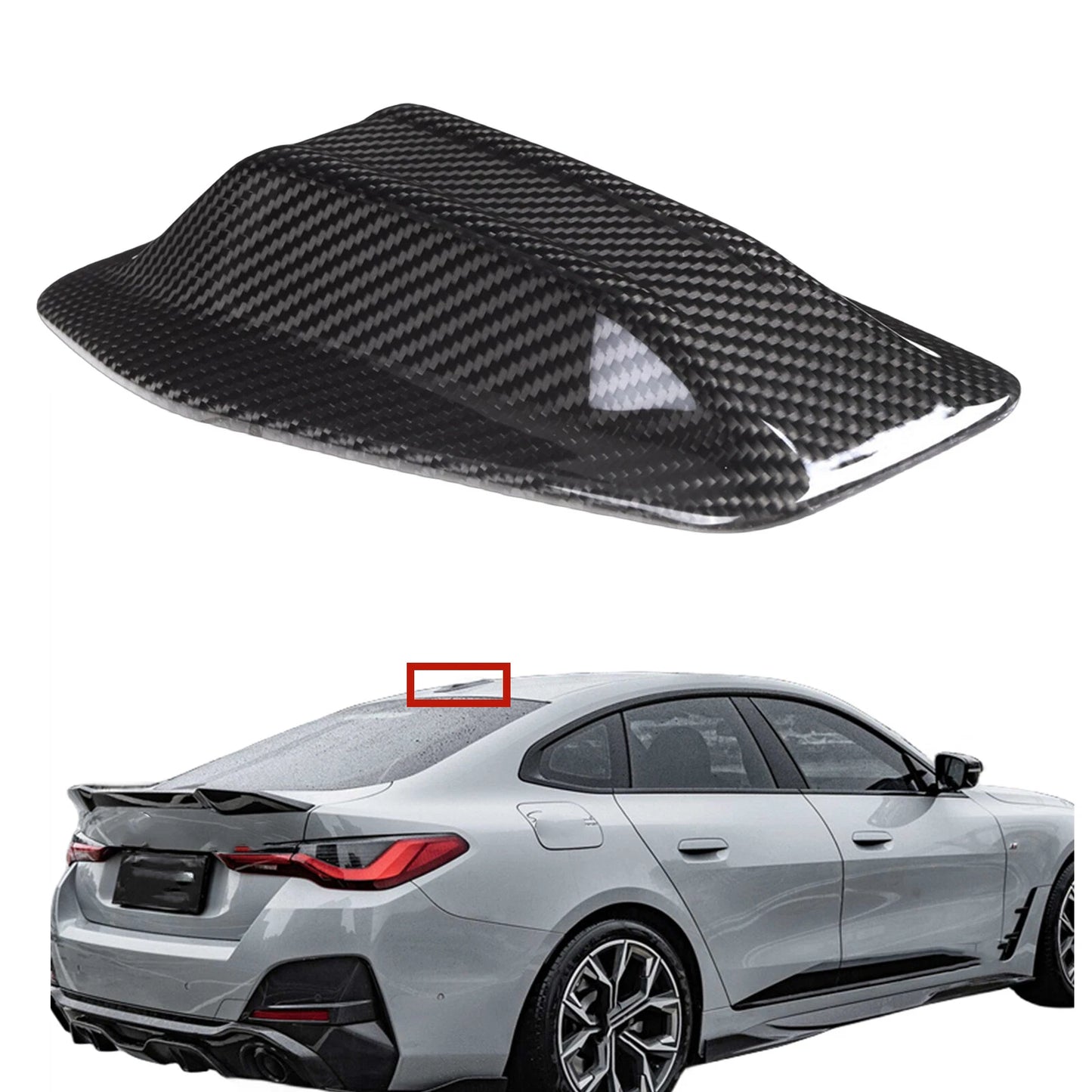 Shark Fin Antenna Cover for BMW 4 Series G26 F26 (2021-2023) Carbon Fiber