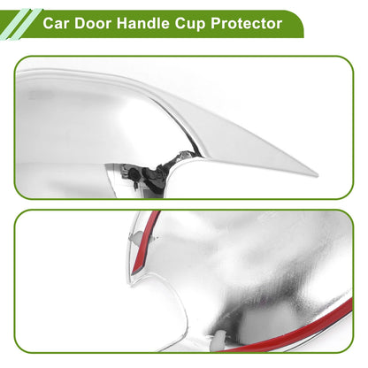 Mitsubishi Outlander Chrome Silver Door Handle Cup Protectors 4 Pcs
