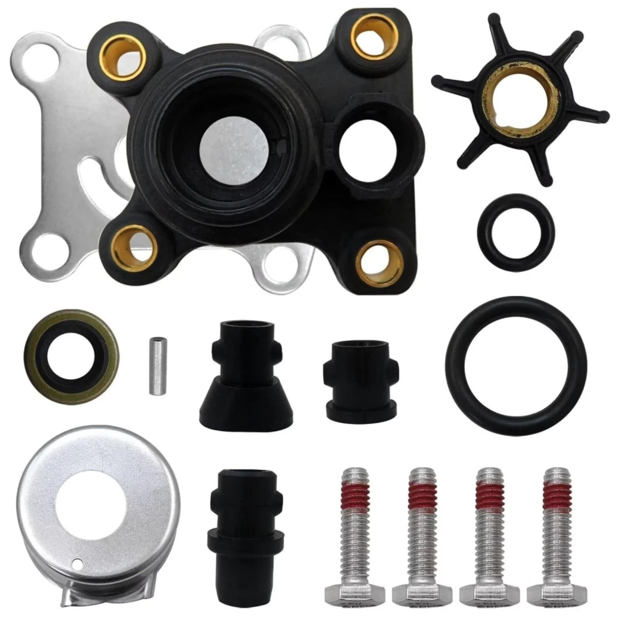 Water Pump Impeller Kit for Johnson/Evinrude 9.9-15HP Outboard 1974-UP