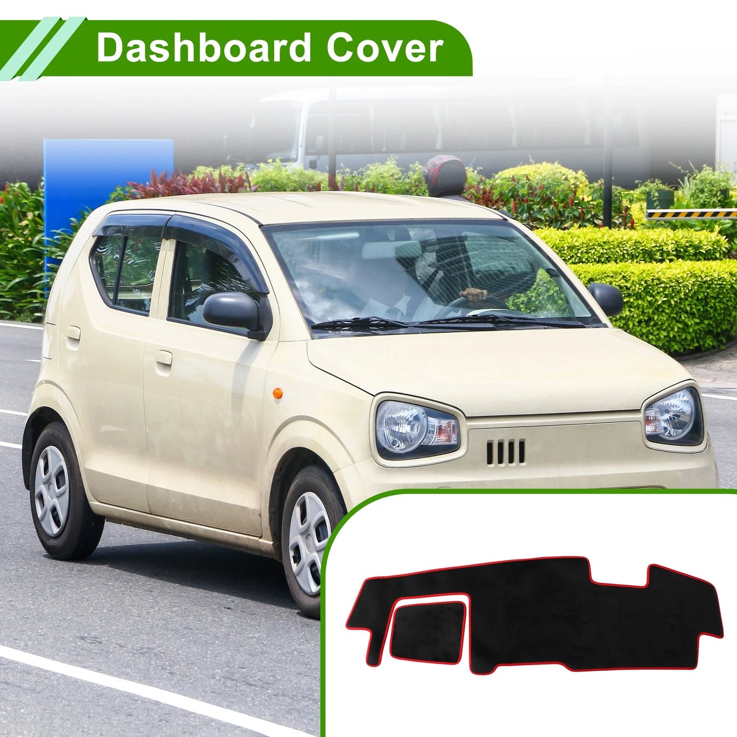 Dashboard Cover for Suzuki Spacia MK53S (2017-Current) Black Red Trim