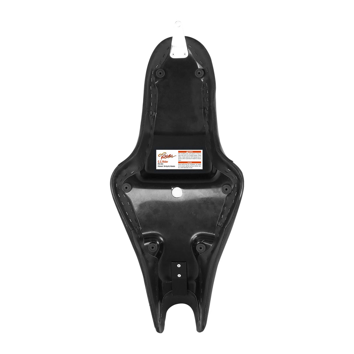 Black Red Driver Passenger Seat for Harley Sportster 883 1200 (2004-2022)