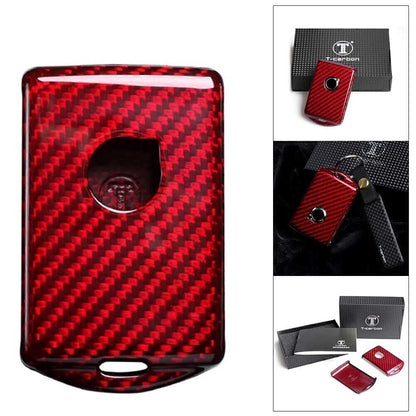 Real Carbon Fiber Remote Key Cover Case for VOLVO XC40 XC60 XC90 S90 V90