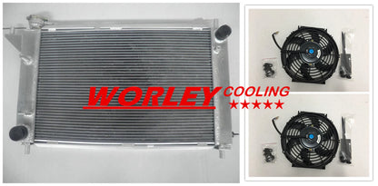 3 Row Aluminum Radiator & Fan for Ford Mustang GT/GTS/SVT 3.8L 5.0L (1994-1995)