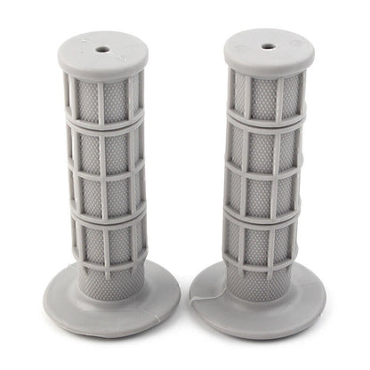 7/8" Soft Rubber Grey Pro Hand Grips for ATV MX Dirt Bike Enduro